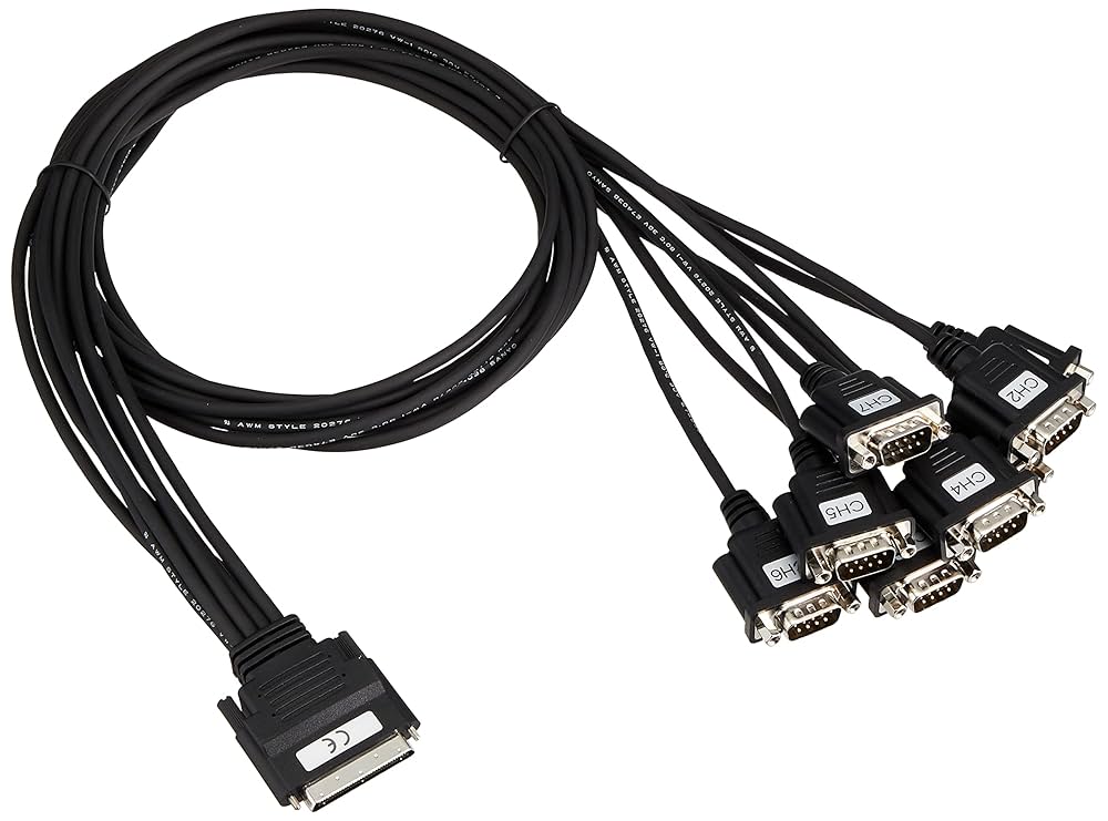 Amazon.co.jp: コンテック RS-232C 8ch 分配ケーブル(68P→9P×8